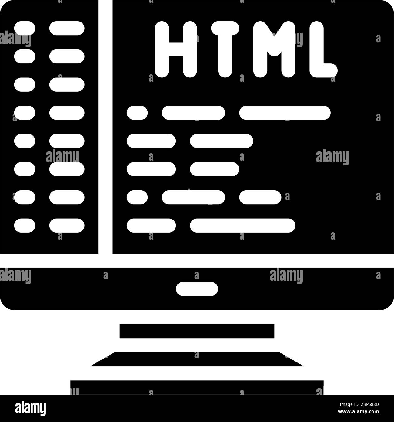 HTML Coding icon Stock Vector Image & Art - Alamy