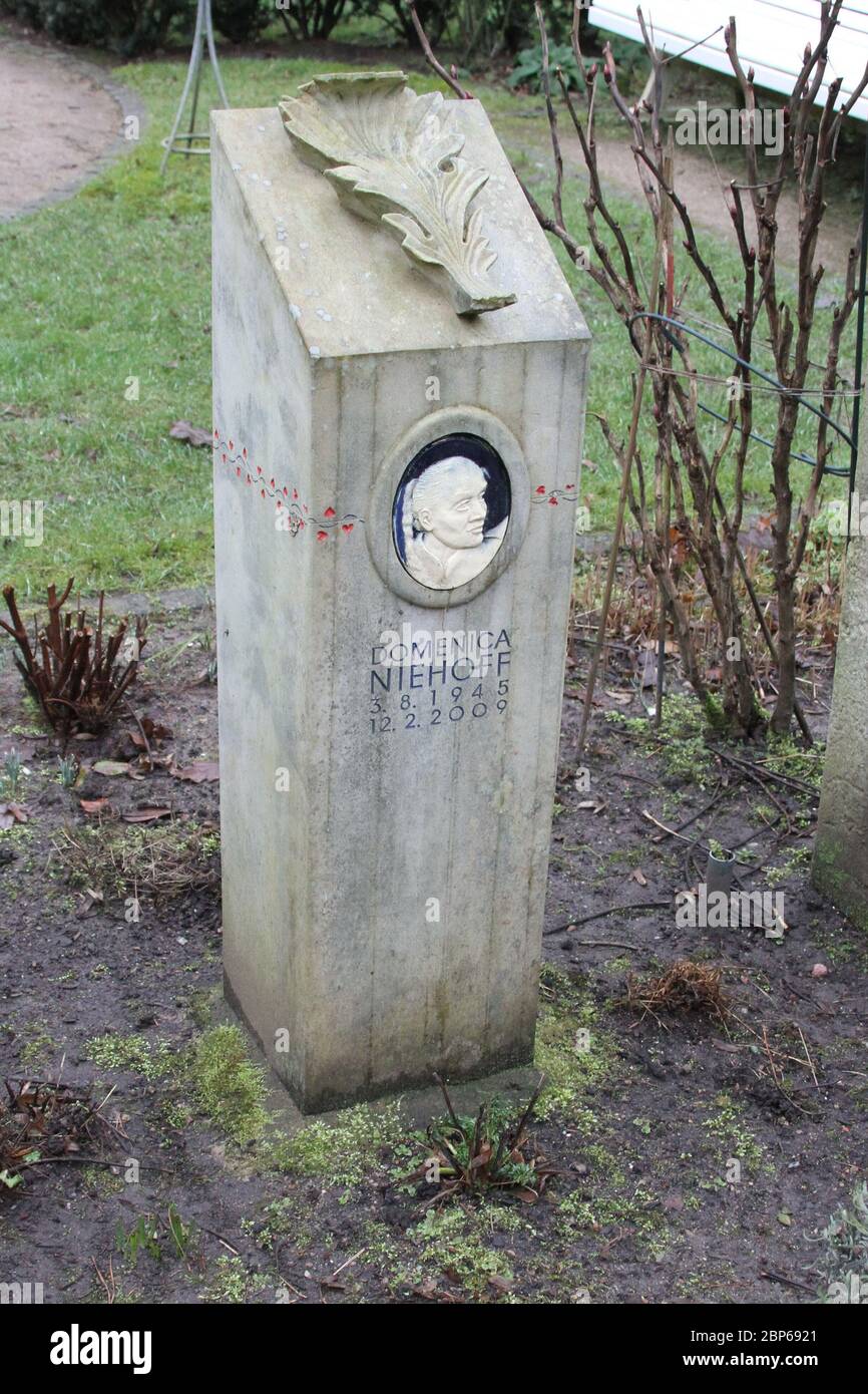 Grave of Domenica Niehoff,Ohlsdorf Cemetery Hamburg,25.01.2020 Stock Photo