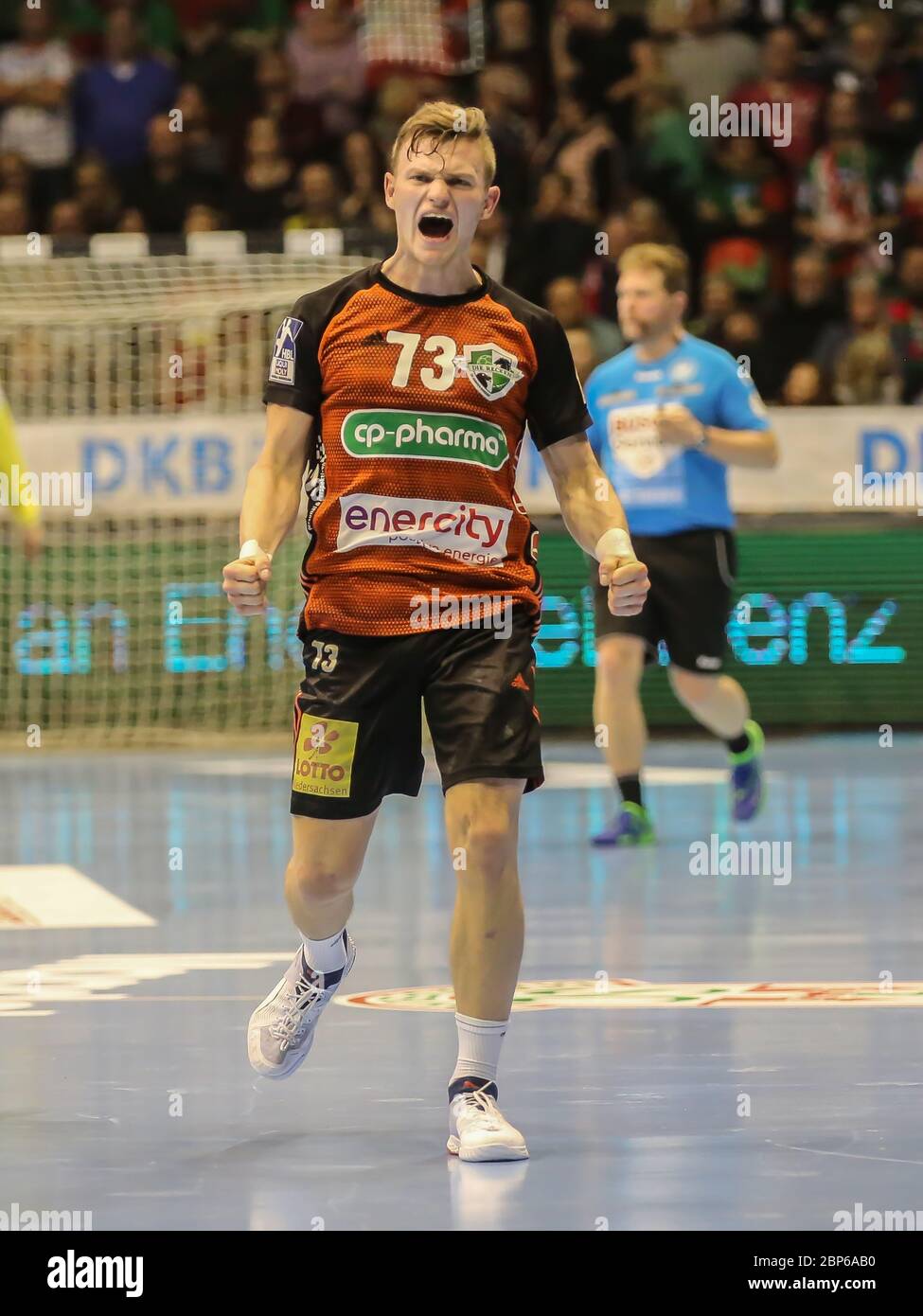 German handball player Timo Kastening, TSV Hannover-Burgdorf Liqui Moly HBL, season 2019-20 Stock Photo