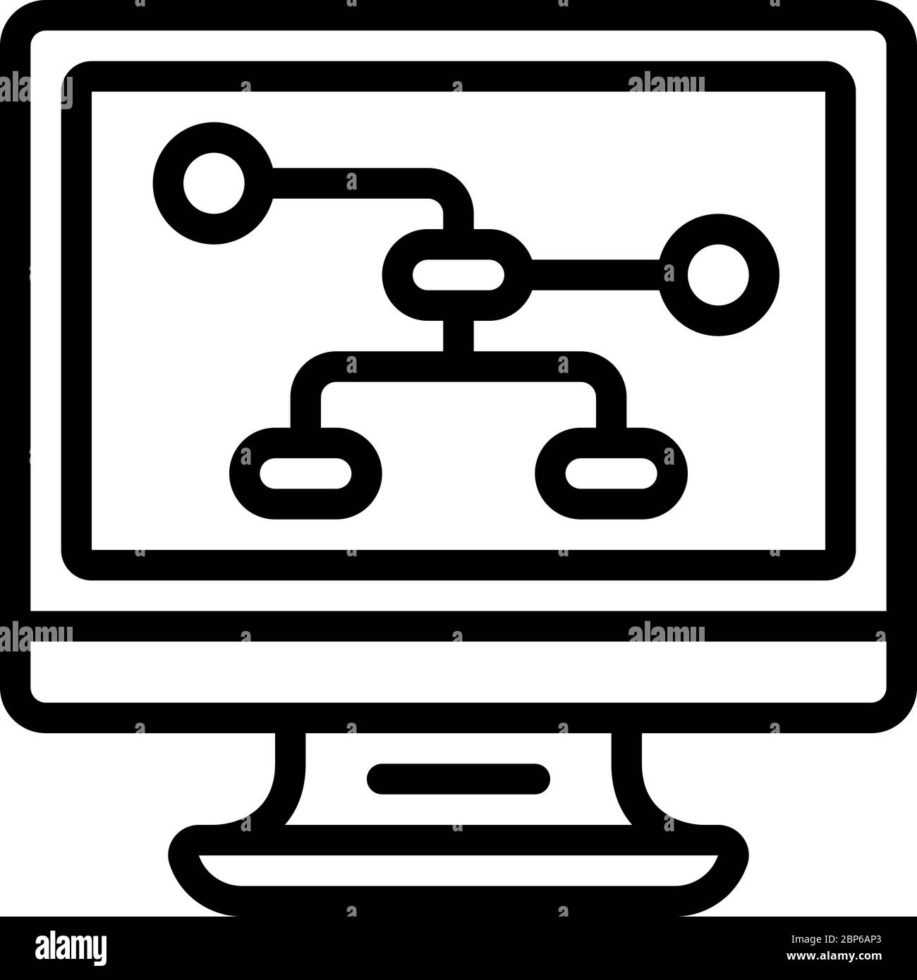 Computer flow chart icon Stock Vector Image & Art - Alamy