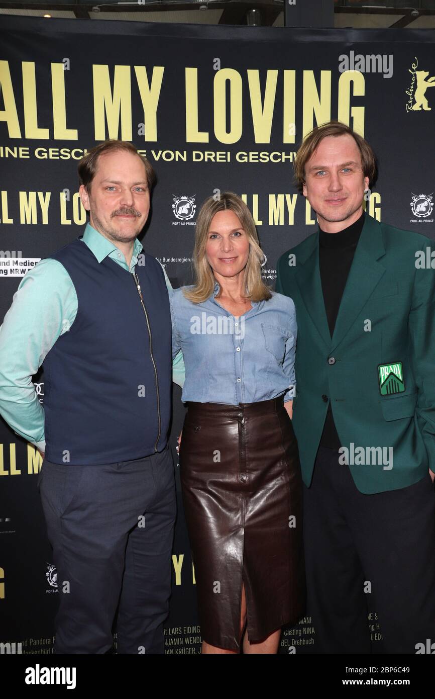 Nele Mueller-Stoefen,Godehard Giese and Lars Eidinger,red carpet for All my Loving at Zeise Kino,Hamburg,14.05.2019 Stock Photo