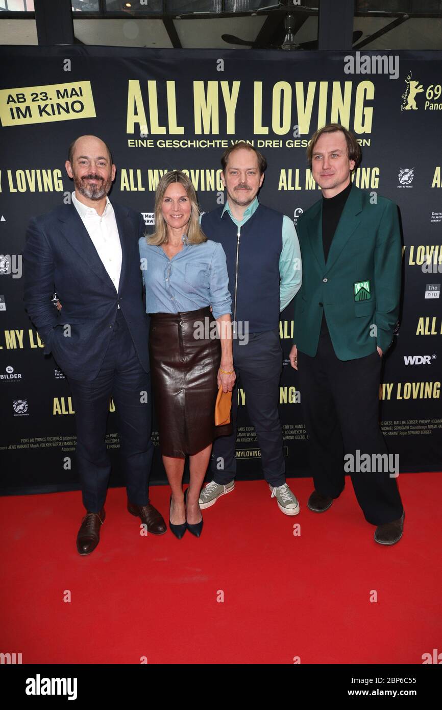Edward Berger,Nele Mueller-Stoefen,Godehard Giese and Lars Eidinger,red carpet for All my Loving at Zeise Kino,Hamburg,14.05.2019 Stock Photo