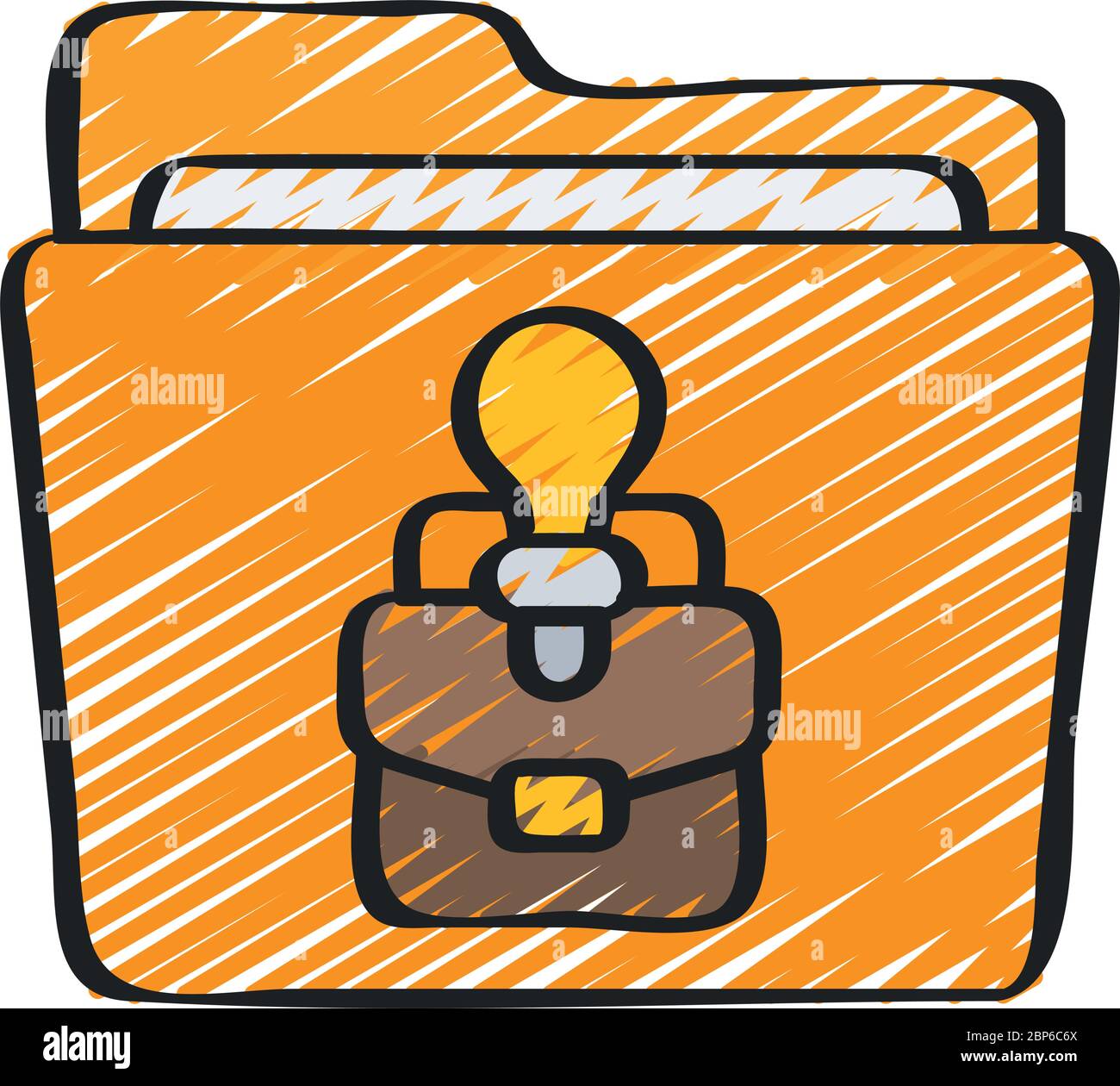 Business Intelligence icon ontop of folder Stock Vector Image & Art - Alamy