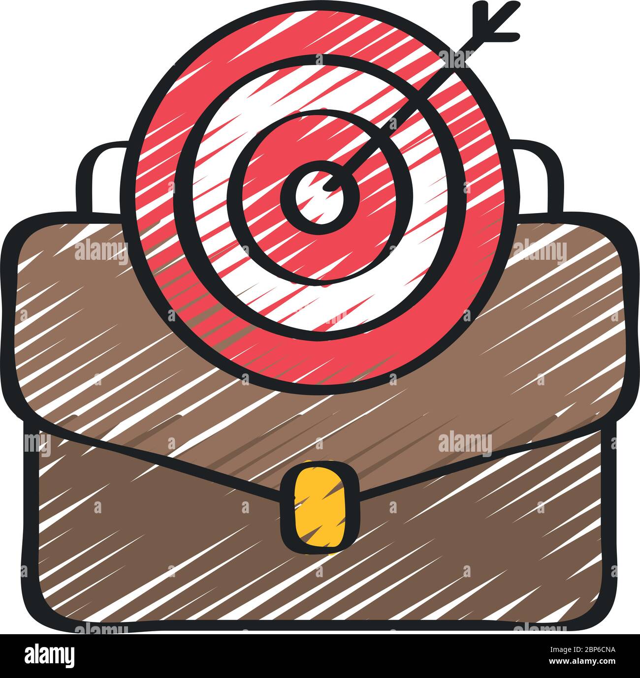 target ontop of briefcase Stock Vector Image & Art Alamy