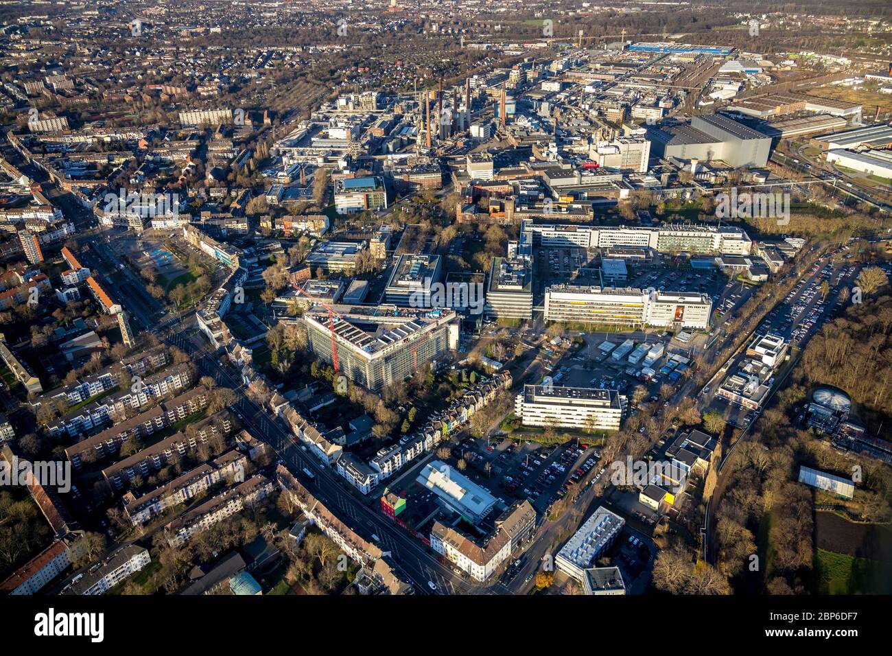 Aerial view, Henkel premises in Düsseldorf, Düsseldorf, Rhineland, North Rhine-Westphalia, Germany Stock Photo