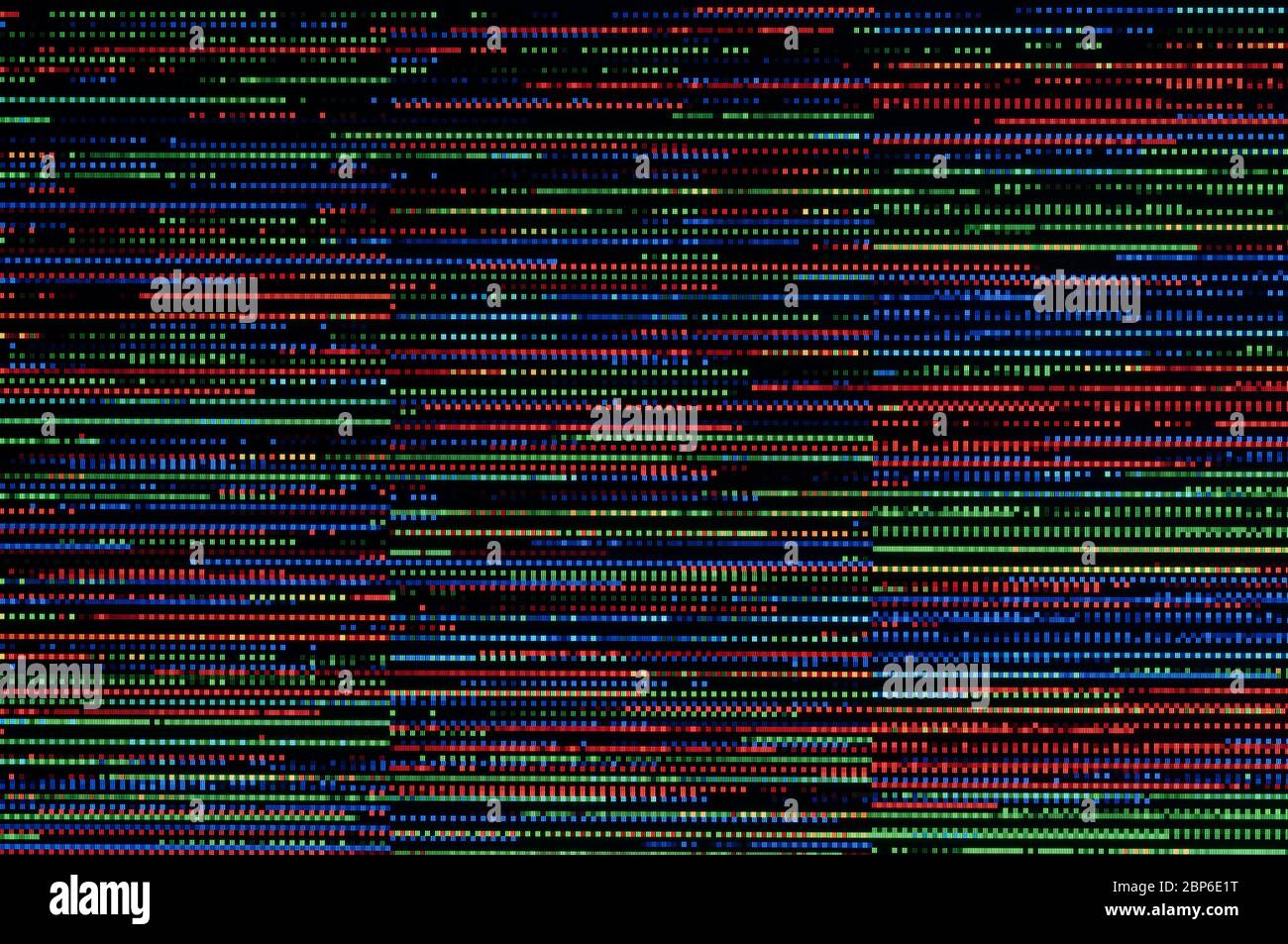 Pixel pattern of a digital glitch Stock Photo - Alamy
