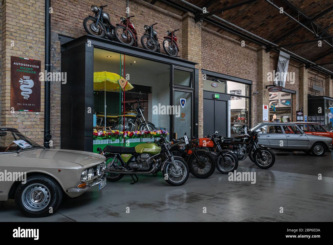 BERLIN - MAY 11, 2019: Garage of Classic Remise Berlin, and repair and  service offices - venue of 32th Berlin-Brandenburg Oldtimer Day Stock Photo  - Alamy