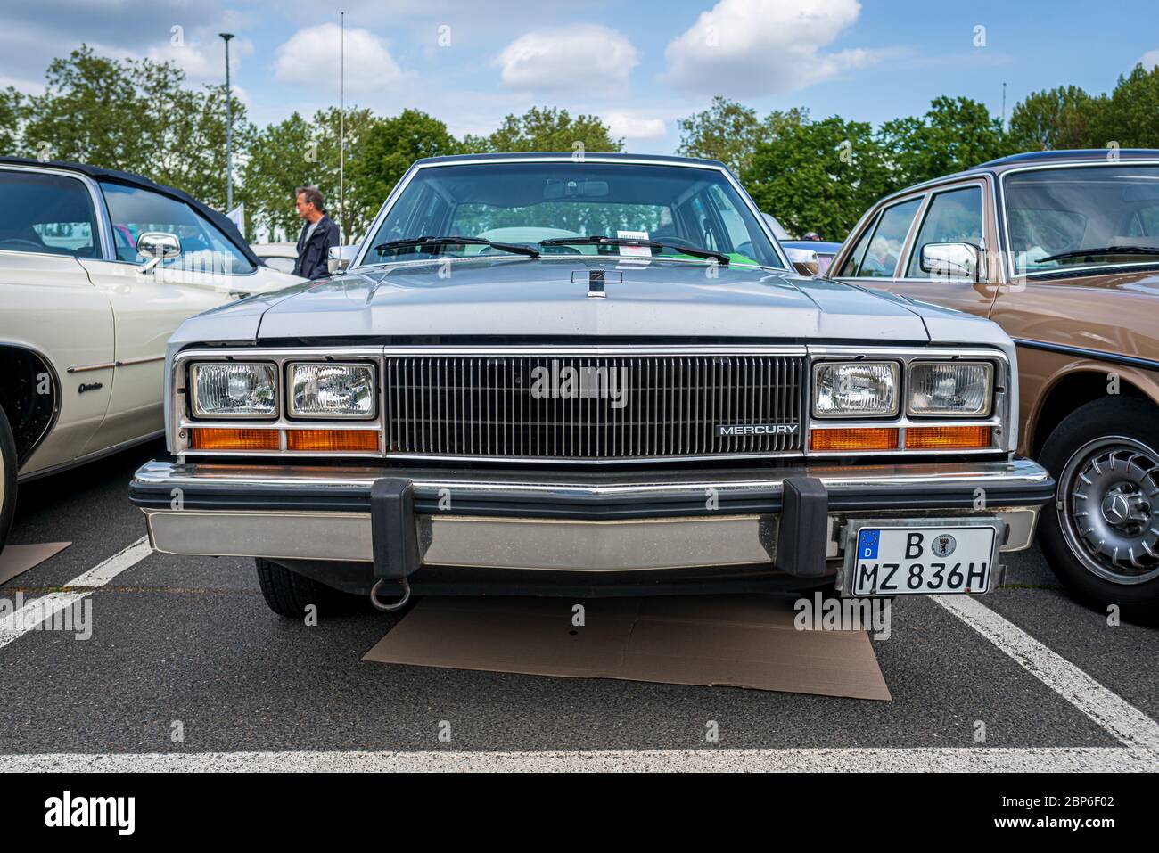 BERLIN - MAY 11, 2019: Compact car Mercury Zephyr (Ford Fairmont), 1980. 32th Berlin-Brandenburg Oldtimer Day. Stock Photo