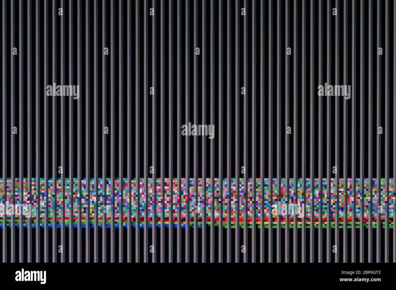 Pixel pattern of a digital glitch Stock Photo