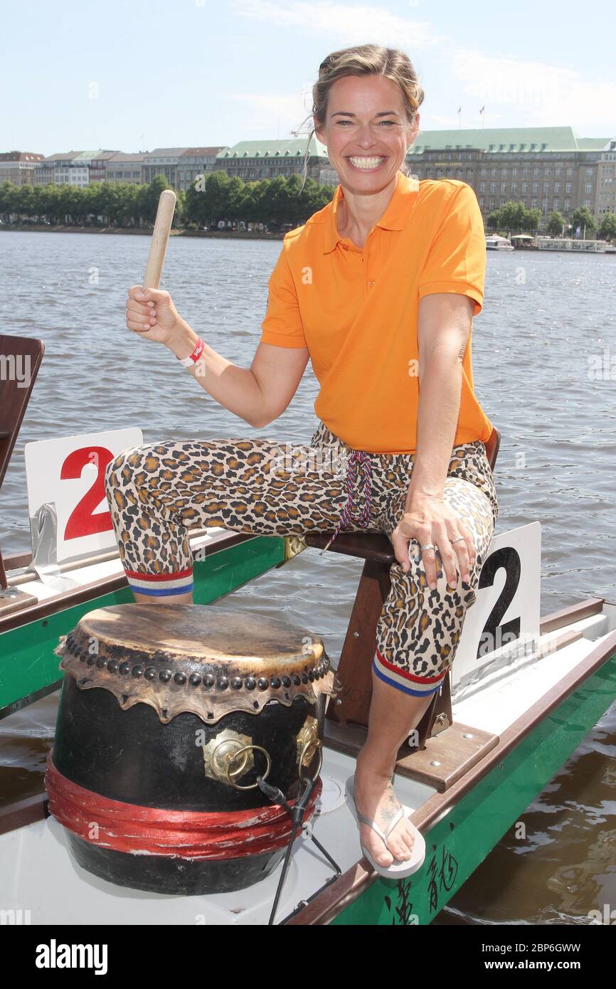 Susanne Boehm,Dragon Boat Race of the Michael Stich Foundation,Alexa am Alster,Hamburg,14.06.2019 Stock Photo