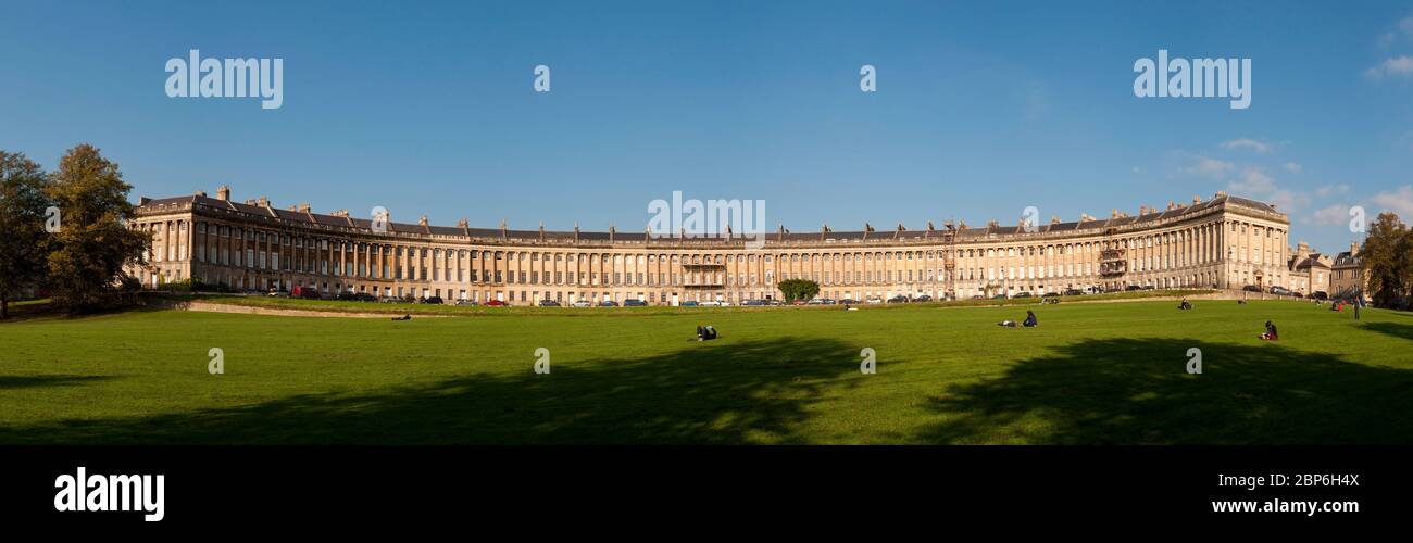 The Royal Crescent in Bath, UK Stock Photo