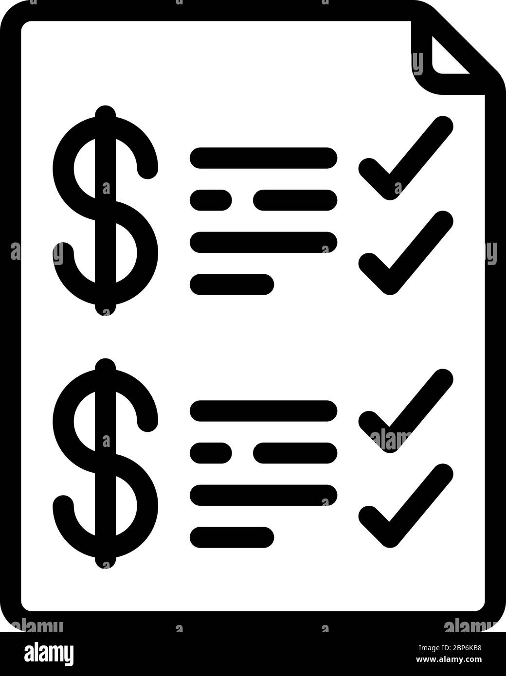 Financial Checklist icon Stock Vector Image & Art - Alamy
