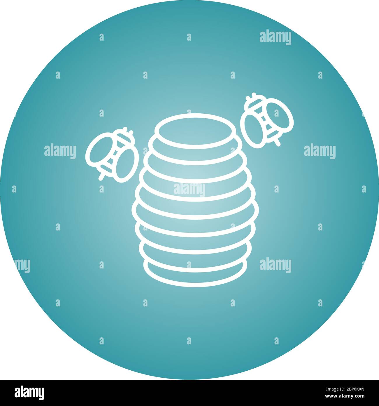 Beautiful Hive Line Vector Icon Stock Vector Image & Art - Alamy