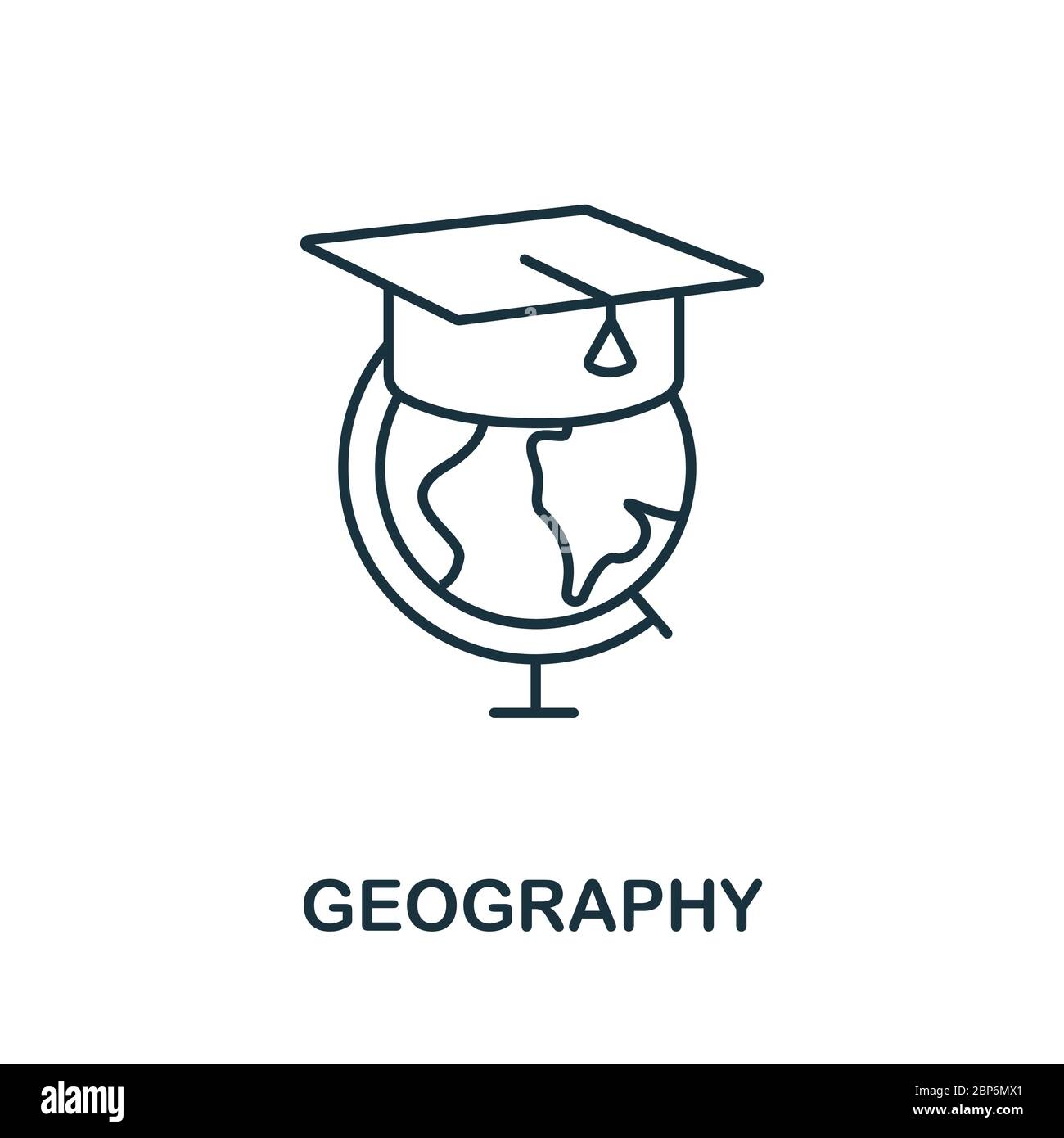 Geography icon from education collection. Simple line Geography icon