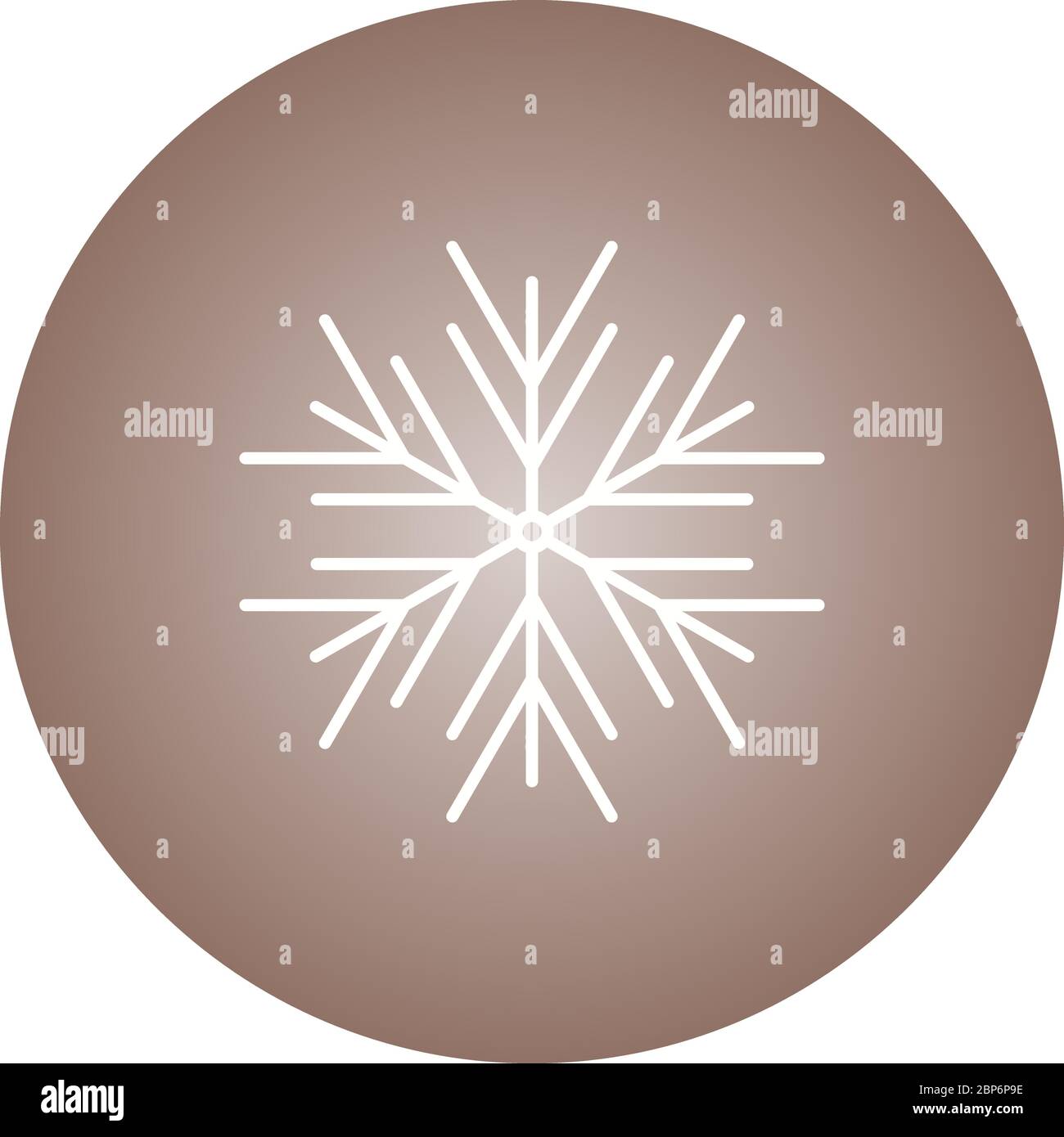 Beautiful Snowflake Line Vector Icon Stock Vector Image & Art - Alamy