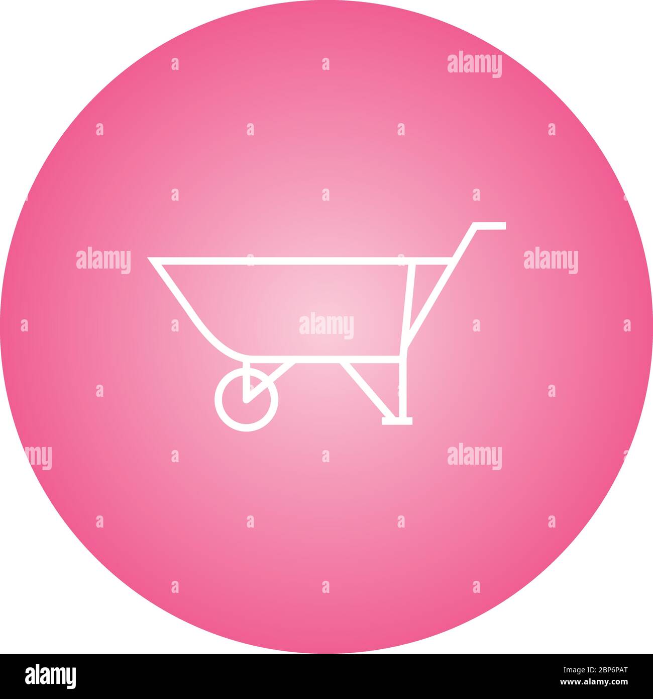Beautiful wheelbarrow Line Vector Icon Stock Vector Image & Art - Alamy