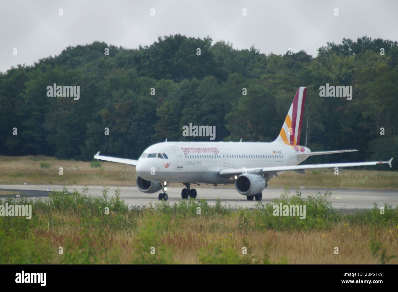 Germanwings auf dem Weg zur Startbahn in CGN Stock Photo