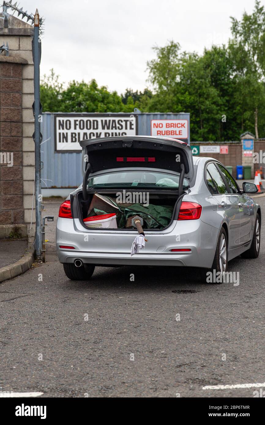 Blackstaff Way Belfast, Antrim, UK. 18th May 2020. Large tail backs as