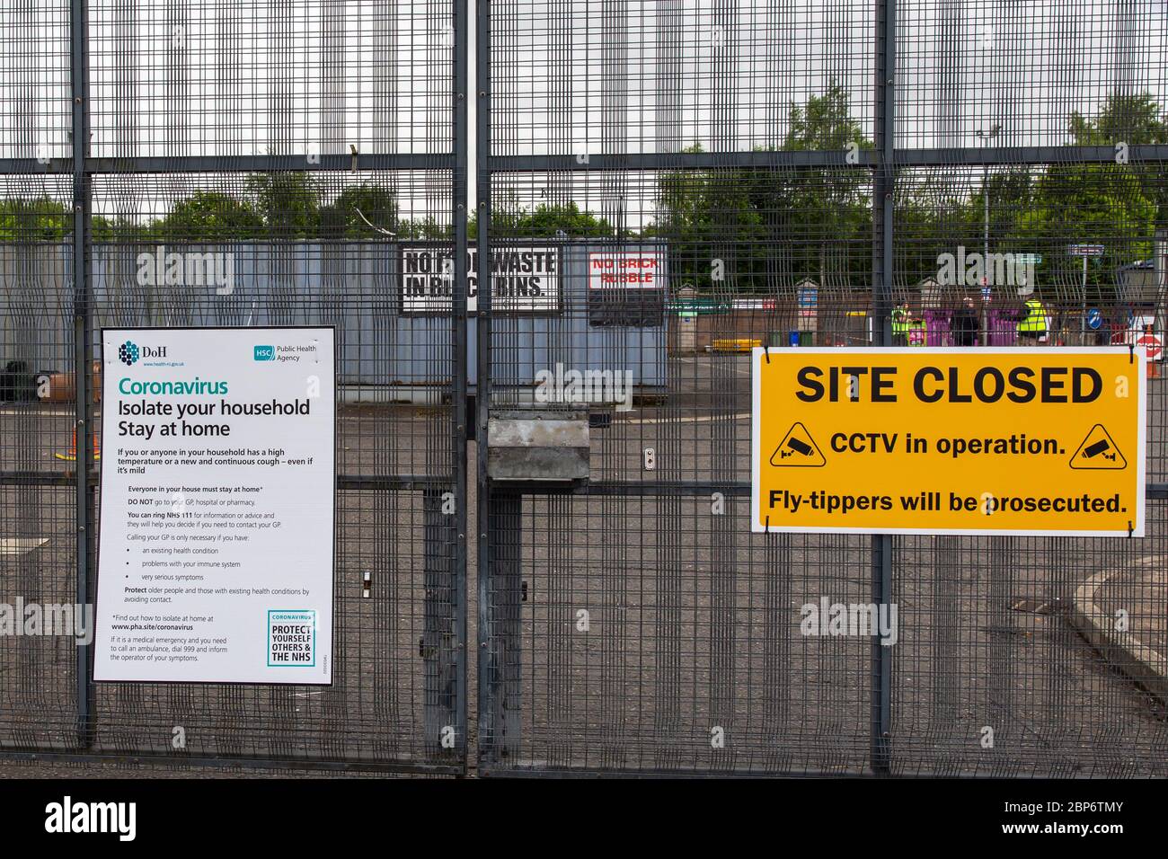 Blackstaff Way Belfast, Antrim, UK. 18th May 2020. Large tail backs as