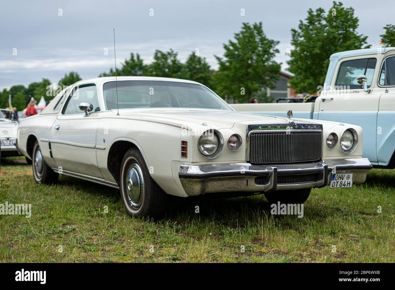 PAAREN IM GLIEN, GERMANY - JUNE 08, 2019: Personal luxury car Chrysler Cordoba, 1976. Die Oldtimer Show 2019. Stock Photo