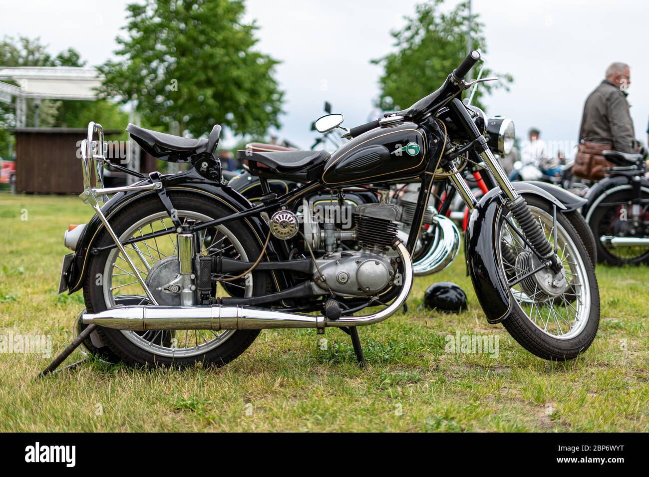 PAAREN IM GLIEN, GERMANY - JUNE 08, 2019: Motorcycle MZ RT 125/3. Die Oldtimer Show 2019. Stock Photo