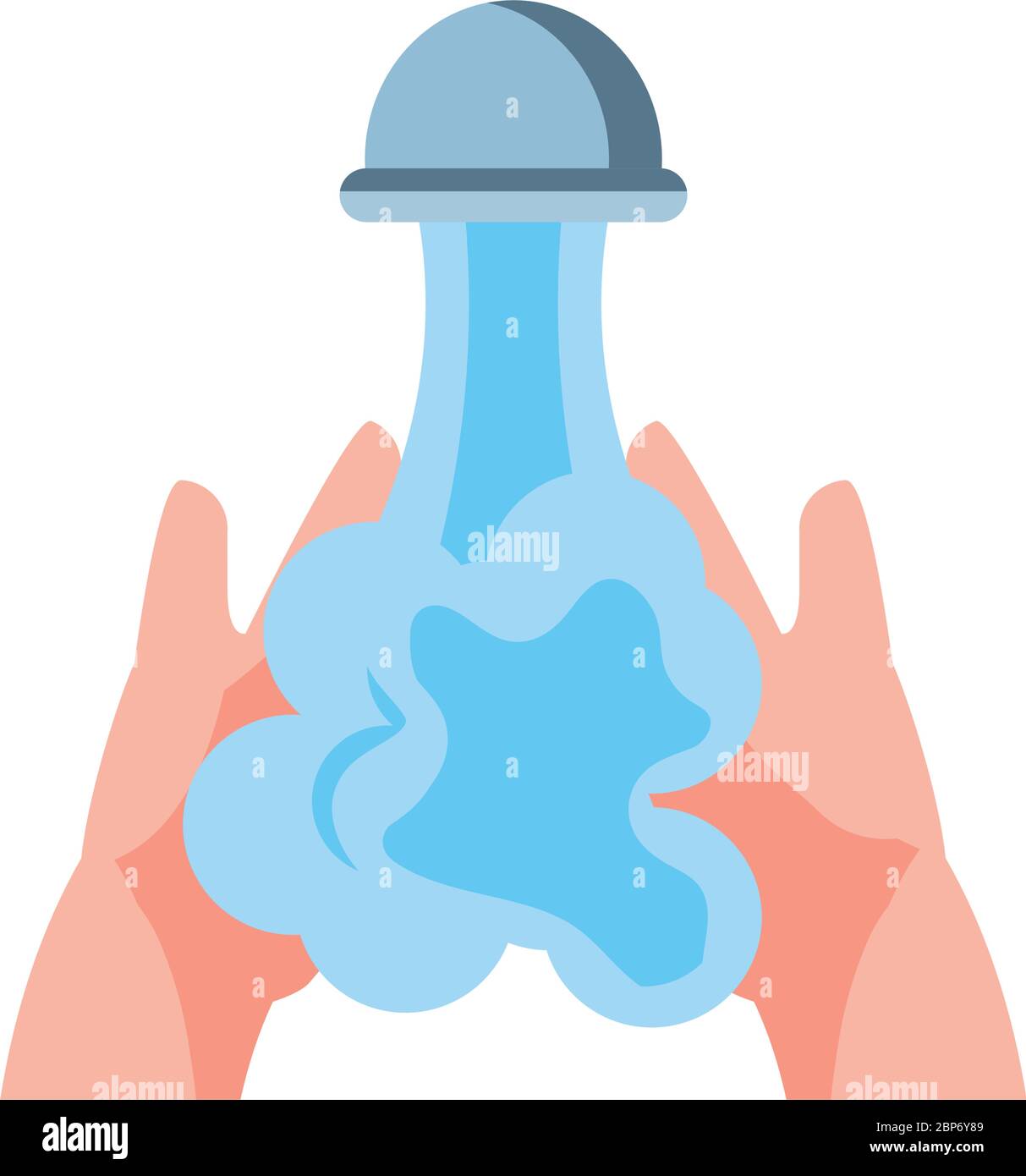 washing hands with water and soap vector illustration design Stock ...