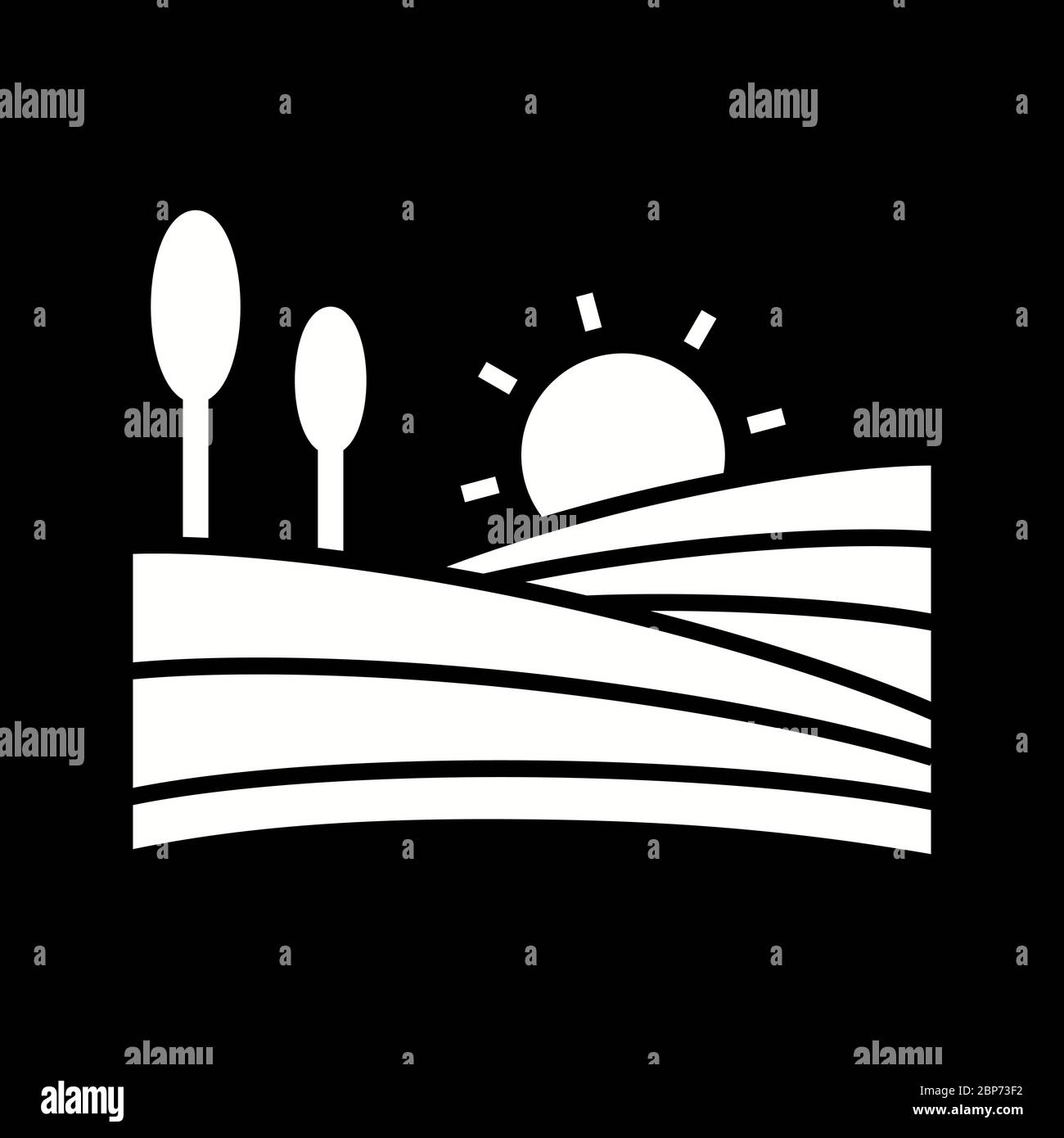 Beautiful Farms Glyph Vector Icon Stock Vector Image & Art - Alamy