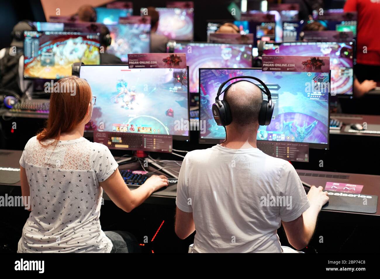 Eroeffnung der Computerspielemesse 'Gamescom 2019' in der Messe Koeln Stock Photo