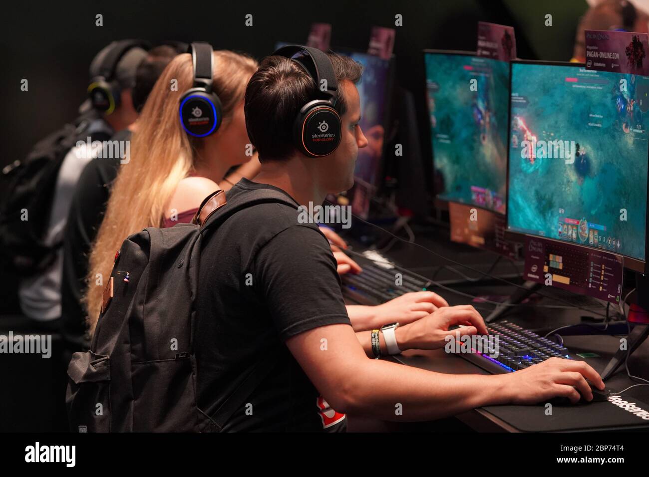 Eroeffnung der Computerspielemesse 'Gamescom 2019' in der Messe Koeln Stock Photo