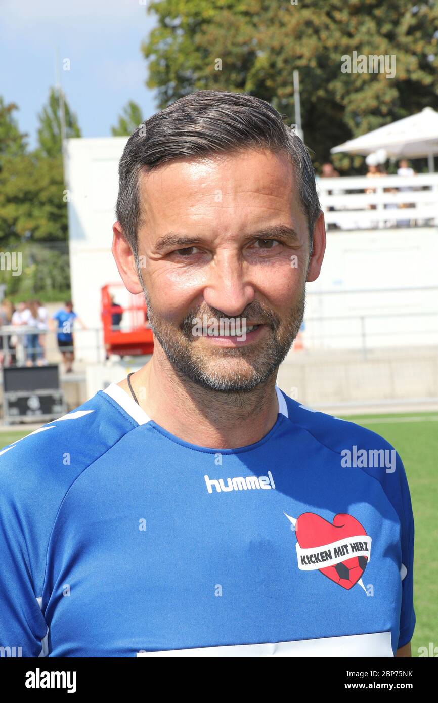 Joe Zinnbauer, Kicken mit Herz Charity Fussballspiel aus dem Stadium des SC Victoria, Hamburg, 25.08.2019 Stock Photo