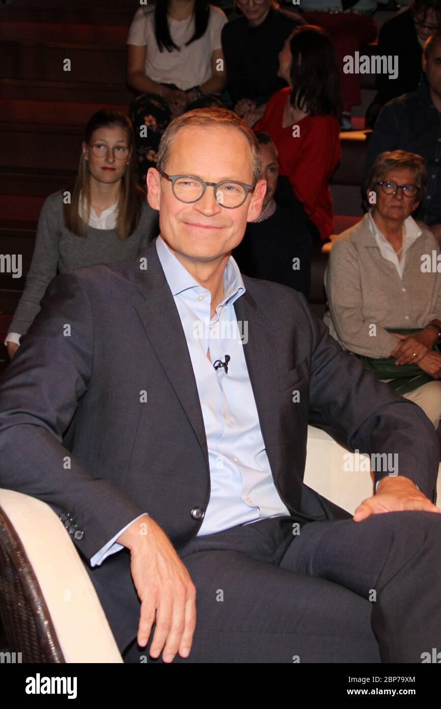 Michael Mueller,Lanz,Broadcast 1 of 18.09.2019,Hamburg Stock Photo