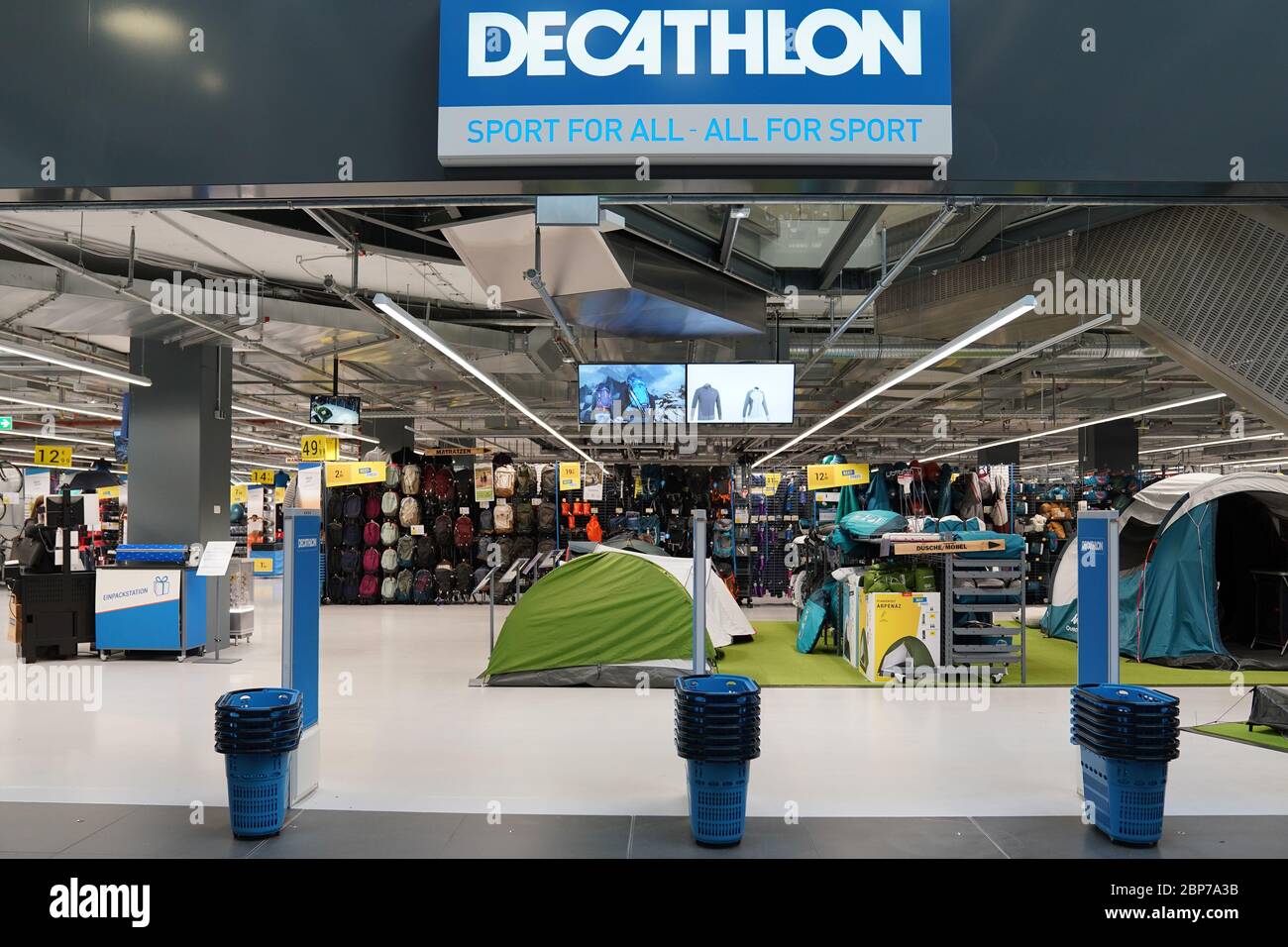 Pedestrians walk past the French sporting goods Decathlon store in Hong  Kong. (Photo by Budrul Chukrut / SOPA Images/Sipa USA Stock Photo - Alamy