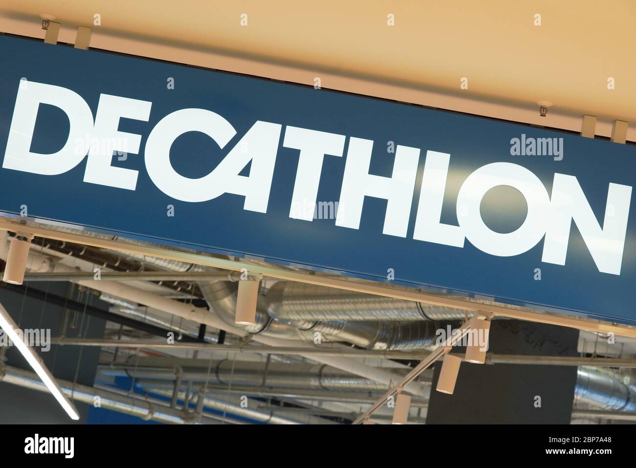 Pedestrians walk past the French sporting goods Decathlon and Australia's  largest clothing retailer Cotton On stores in Hong Kong. (Photo by Budrul  Chukrut / SOPA Images/Sipa USA Stock Photo - Alamy