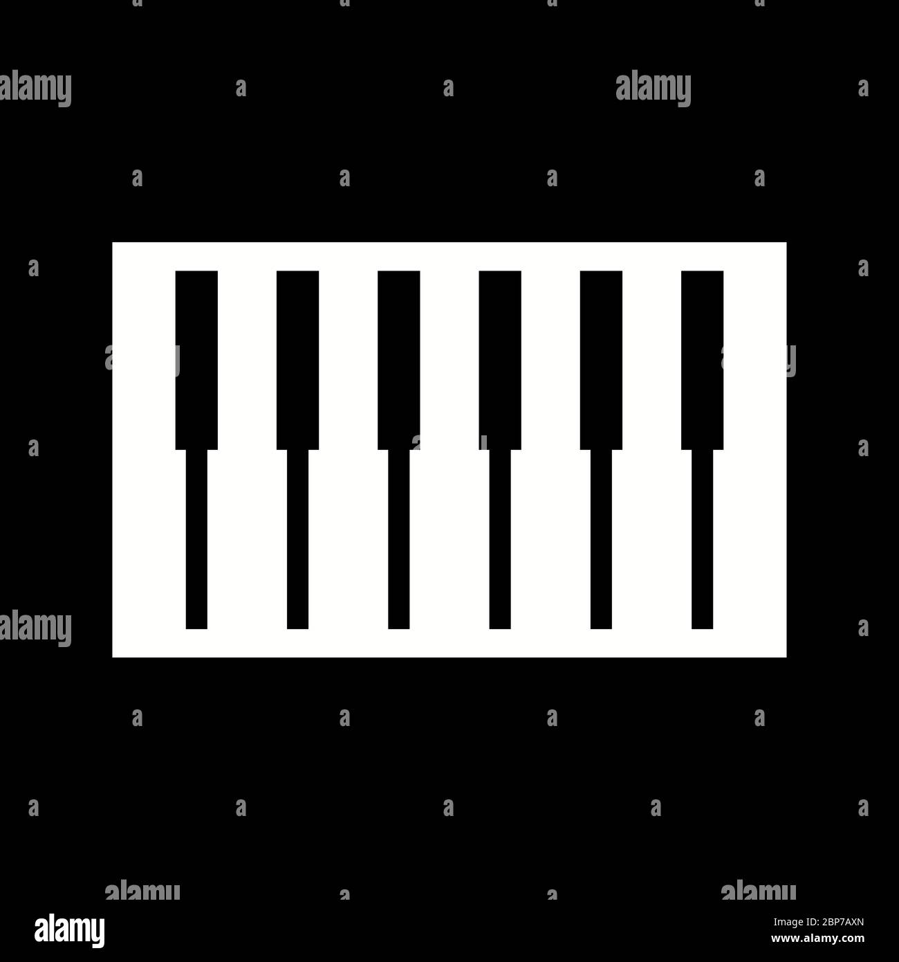 Beautiful Piano Keys Glyph Vector Icon Stock Vector Image & Art - Alamy