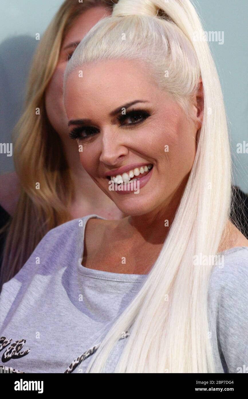 Daniela Katzenberger,Daniela Katzenberger present their new Uncle Sam Sportswear collection,Im Bauwerk Koeln,Koeln,09.10.2019 Stock Photo