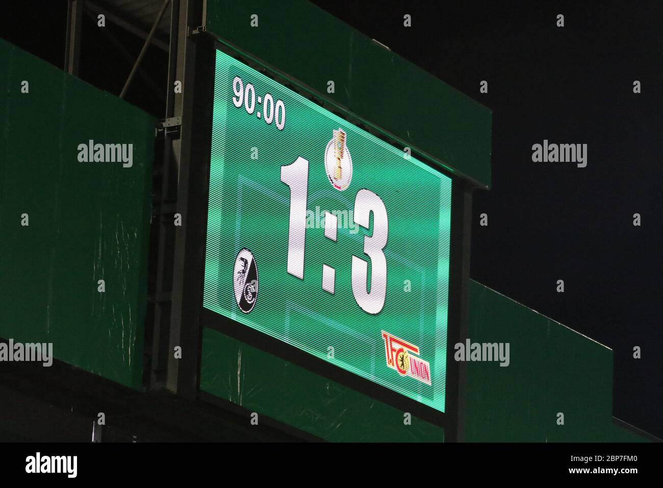 DFB-Pokal 19/20 2 HR: SC Freiburg - FC Union Berlin Stock Photo