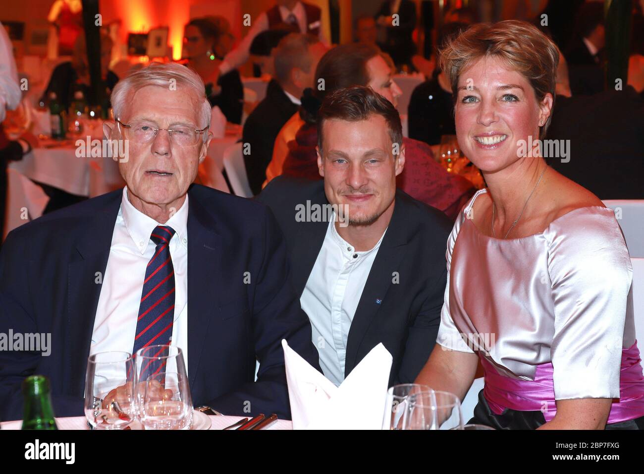 Eugen Block,Marcell Jansen,Christina Block,Night of The Butterflies Charity Ball for the German Muscle Wasting Aid (Ex- Ball Papillion) at the Hotel Grand Elyssee,Hamburg,26.10.2019 Stock Photo