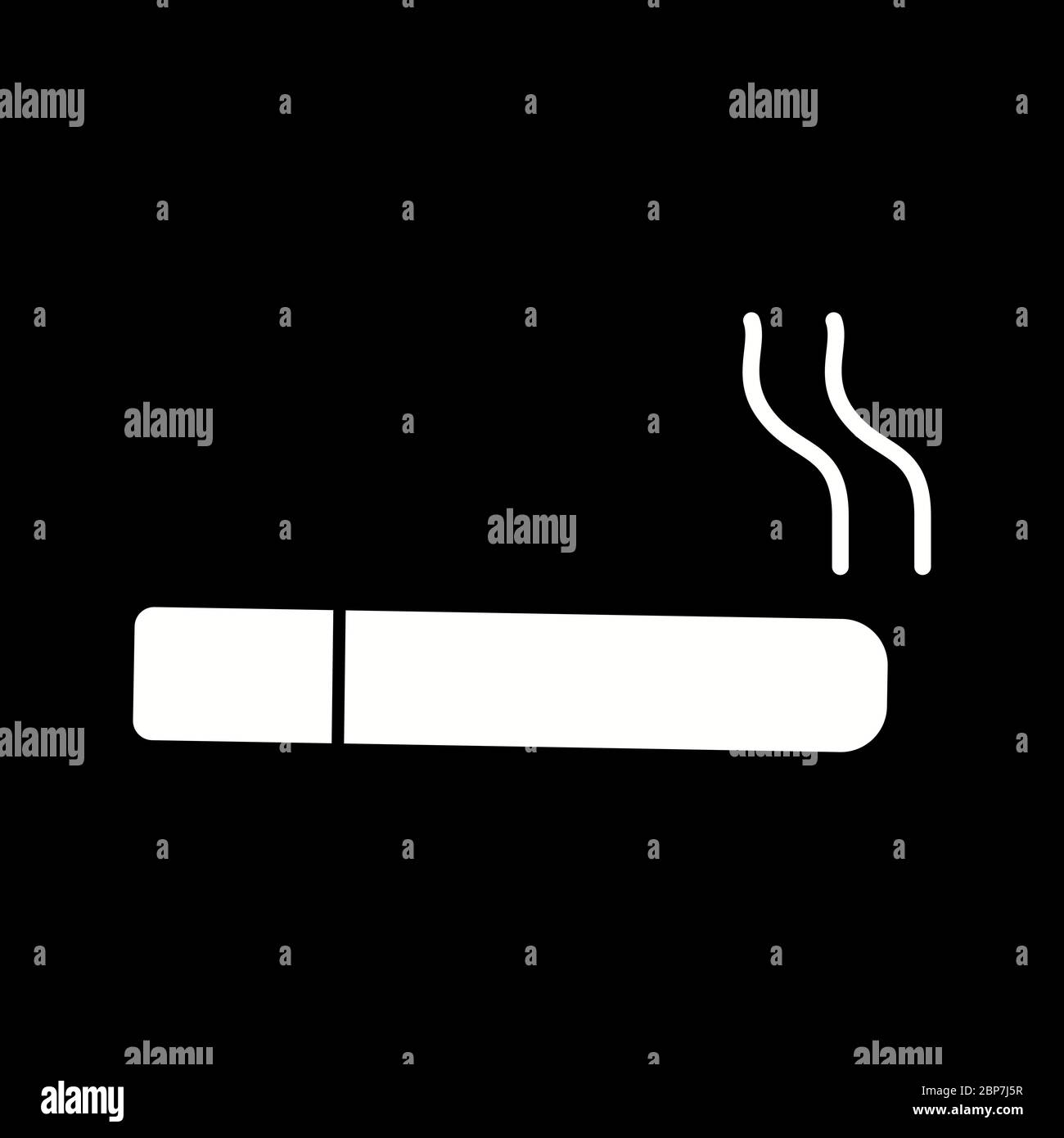 Beautiful Cigarette Glyph Vector Icon Stock Vector Image & Art - Alamy