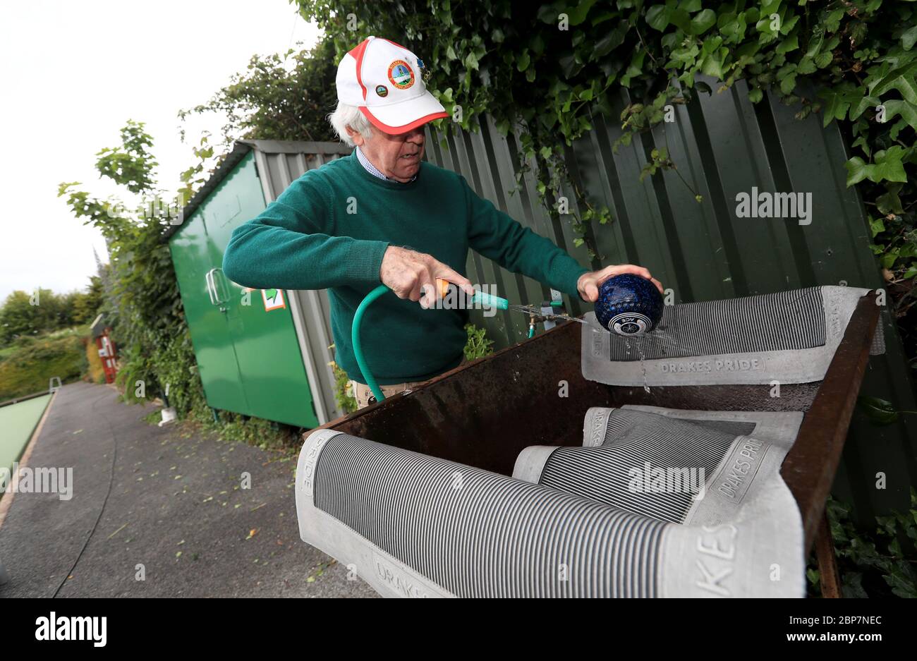 Michael Quirke at Shankill Lawn Bowls Club, Dublin, as phase one of