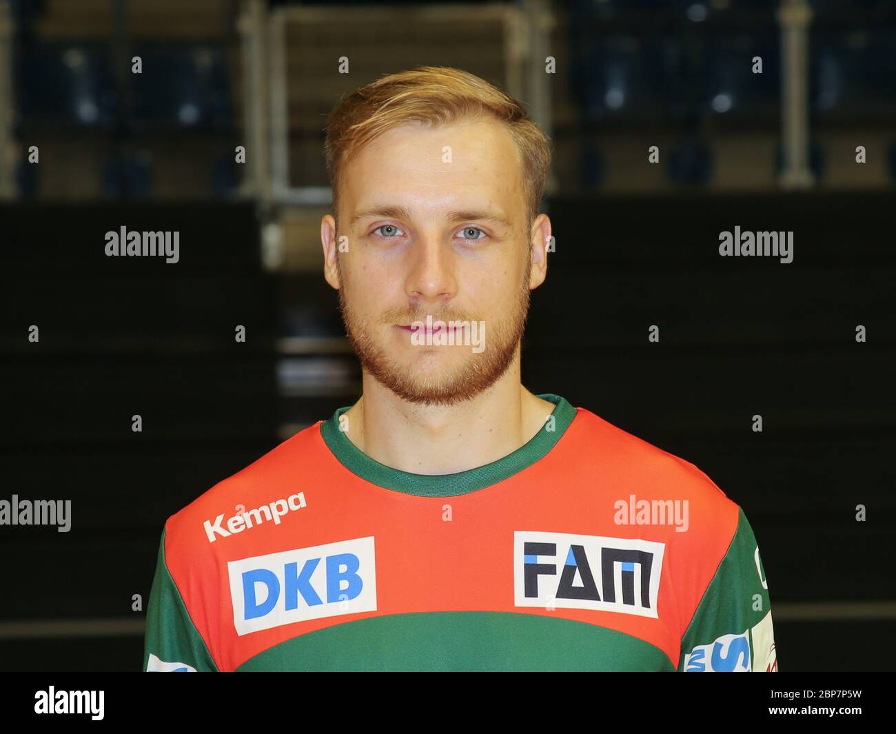 swedish handball player Daniel Petersson, SC Magdeburg, Liqui Moly HBL, Handball-Bundesliga Season 2019-20 Stock Photo