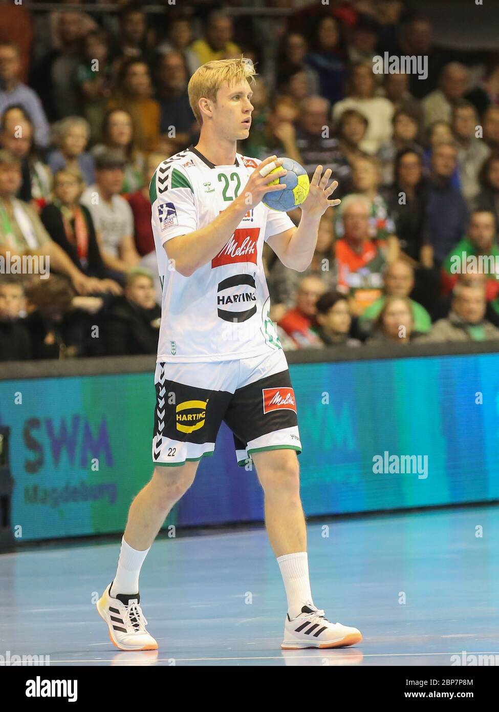 german Handball Player Marian Michalczik  GWD Minden ,Liqui Moly HBL, Handball-Bundesliga Season 2019-20 Stock Photo