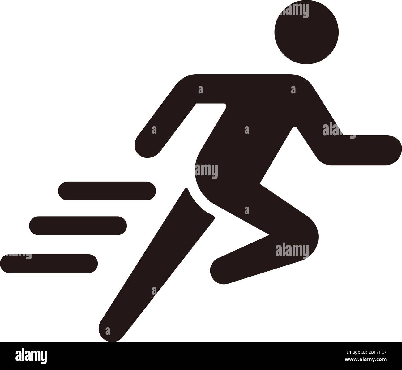 Run, sport, exercise vector icon illustration Stock Vector