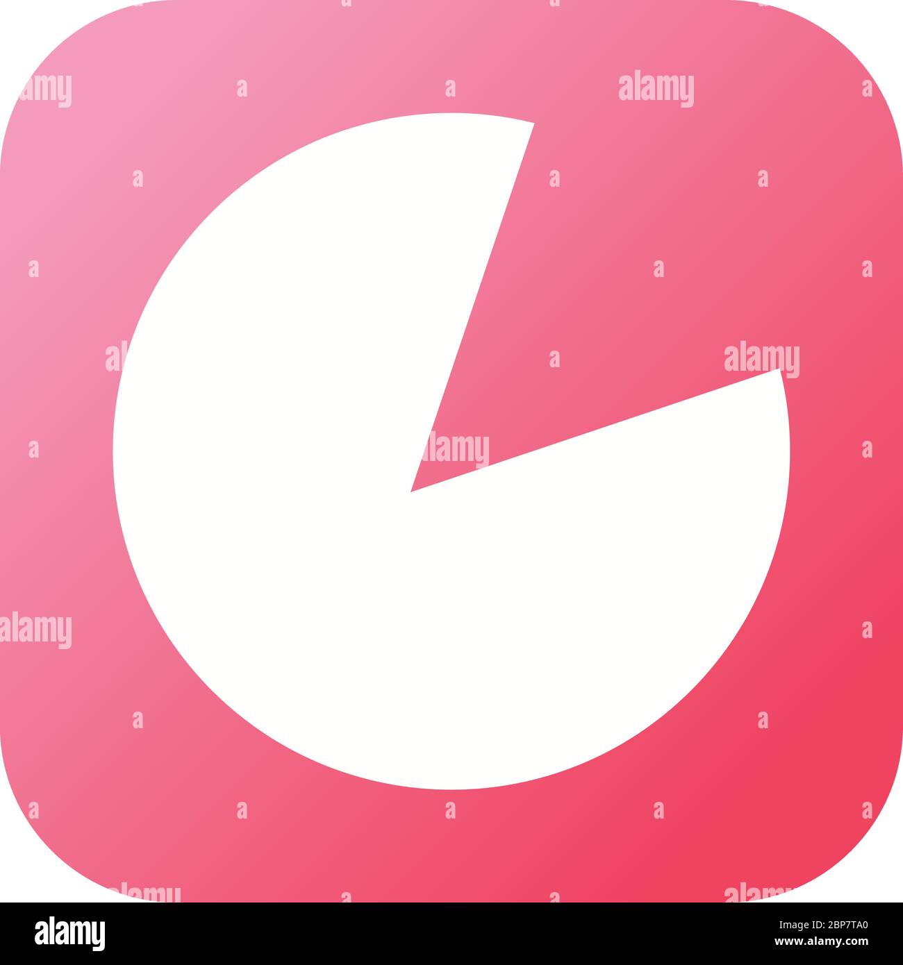 Beautiful Pie Chart Glyph Vector Icon Stock Vector
