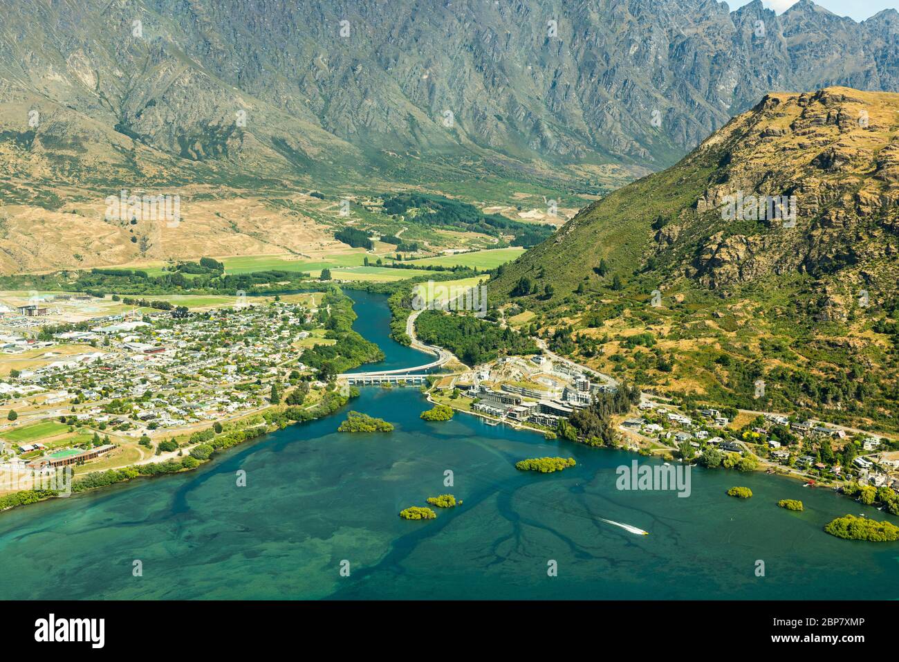 Aerial view queenstown new zealand hi-res stock photography and images ...
