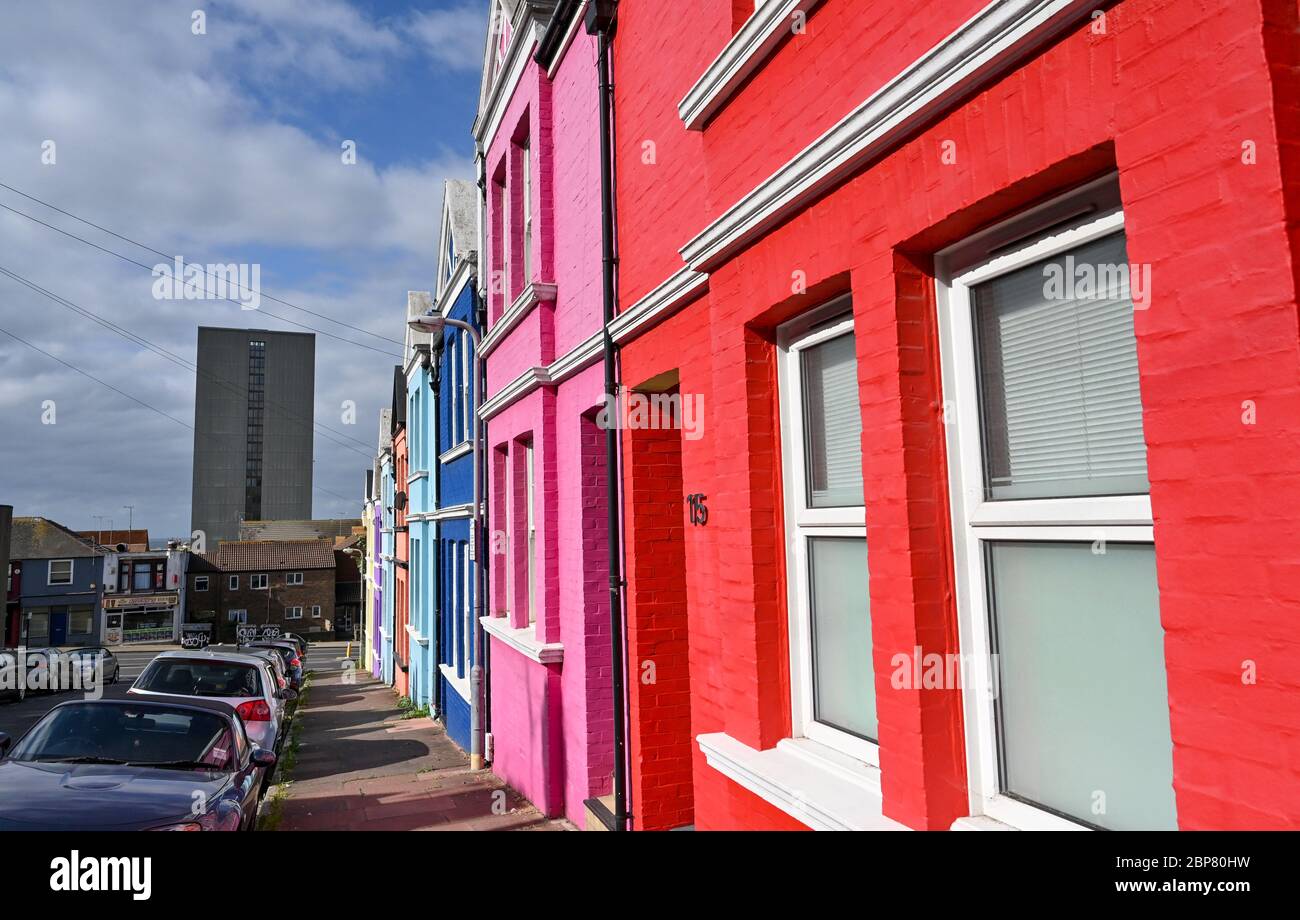 Colourful houses brighton hires stock photography and images Alamy
