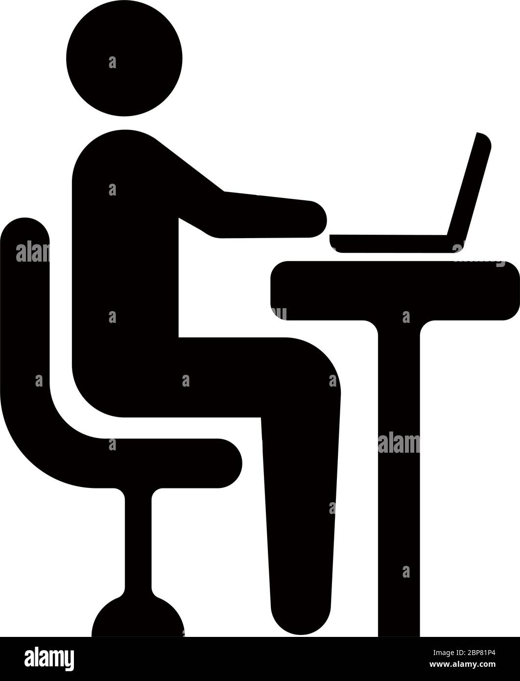 Remote working, Coworking, freelancer vector icon illustration Stock Vector