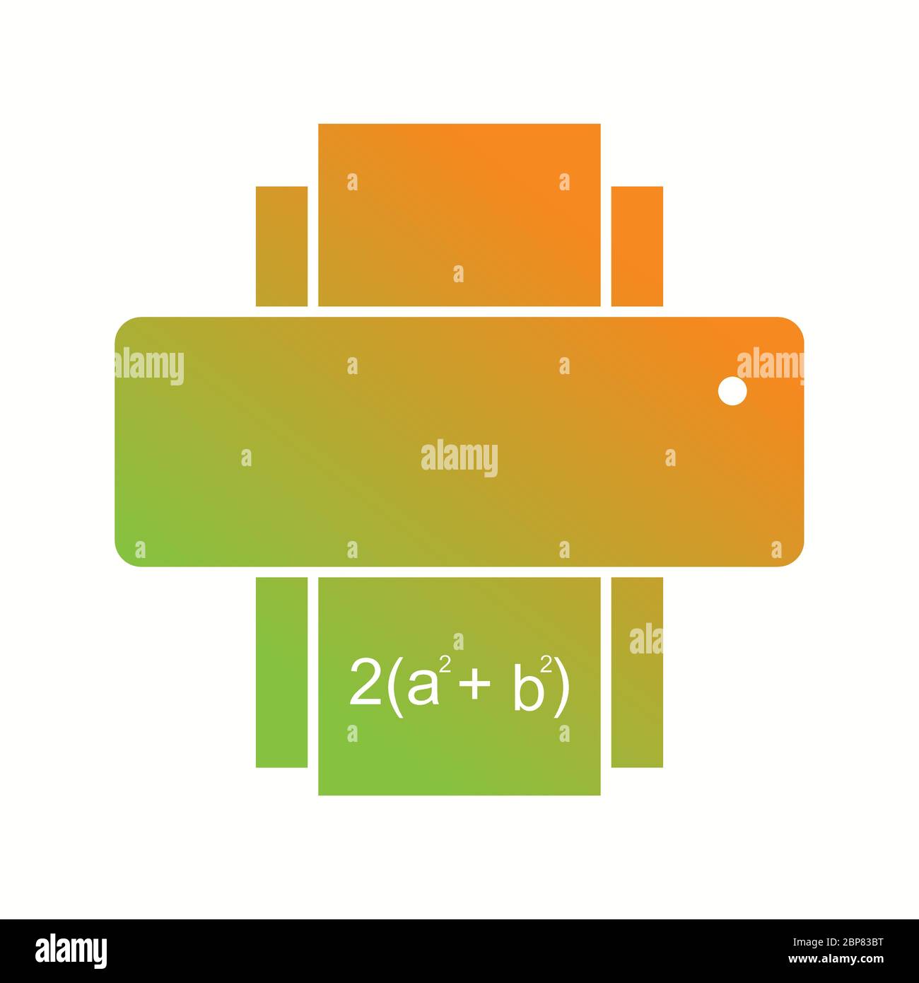 Beautiful Printer Glyph Vector Icon Stock Vector