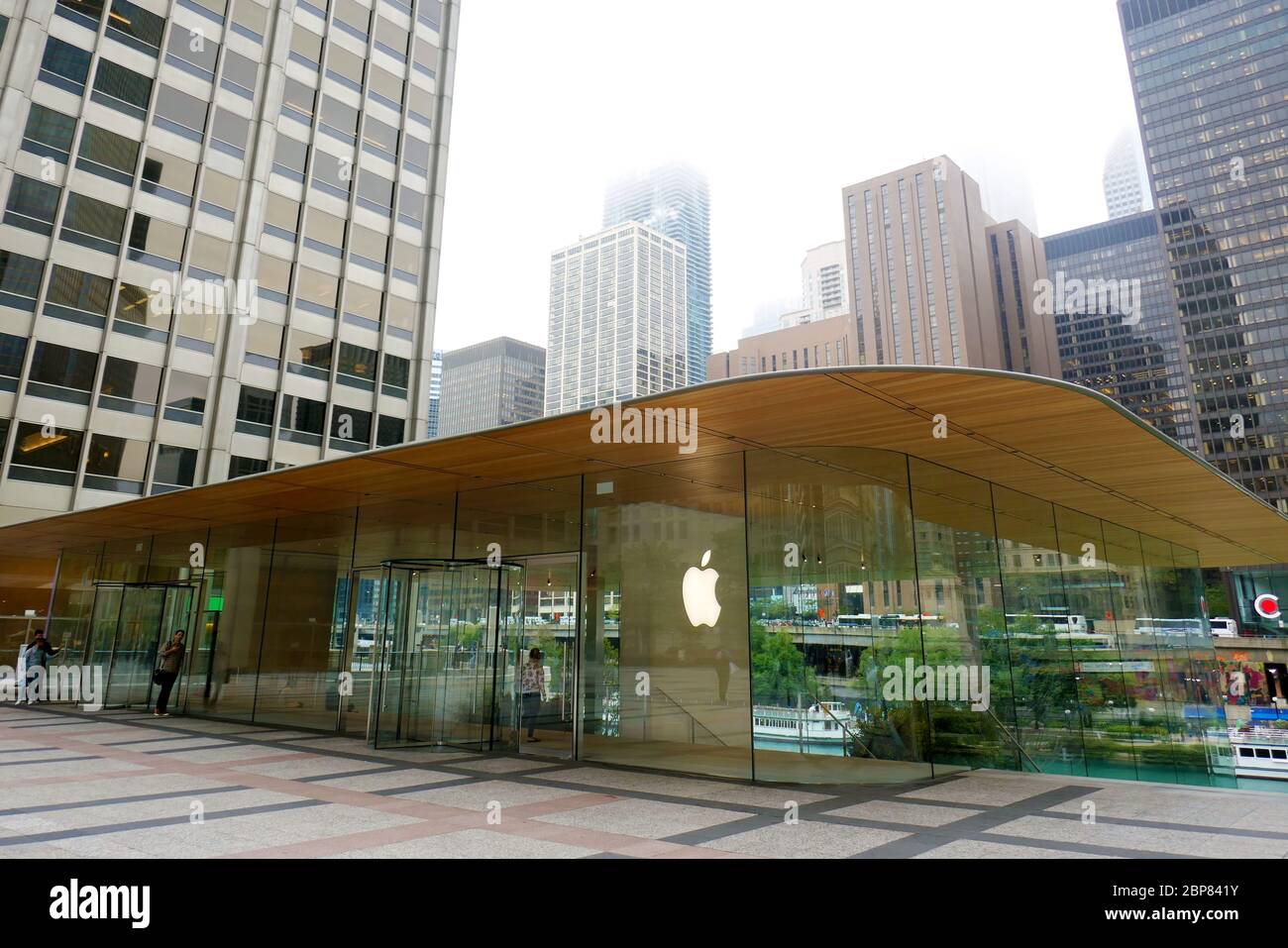 Apple Store, Chicago, Illinois, USA Stock Photo