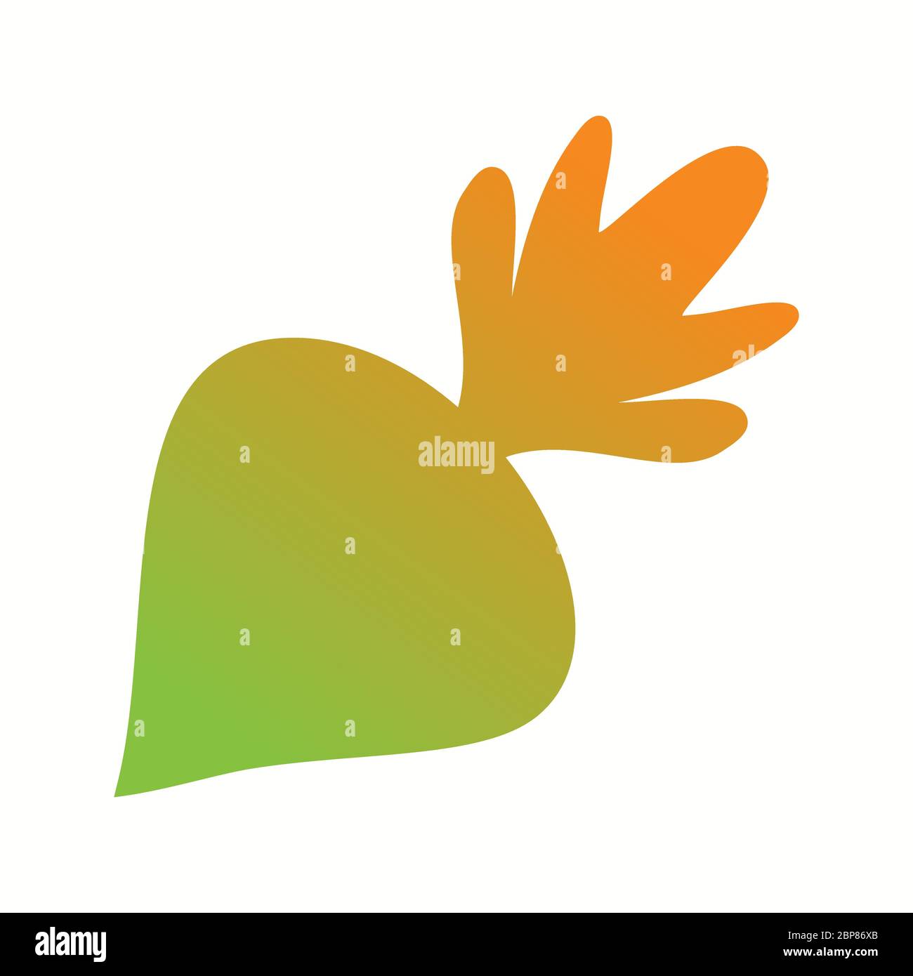 Beautiful Beet Glyph Vector Icon Stock Vector