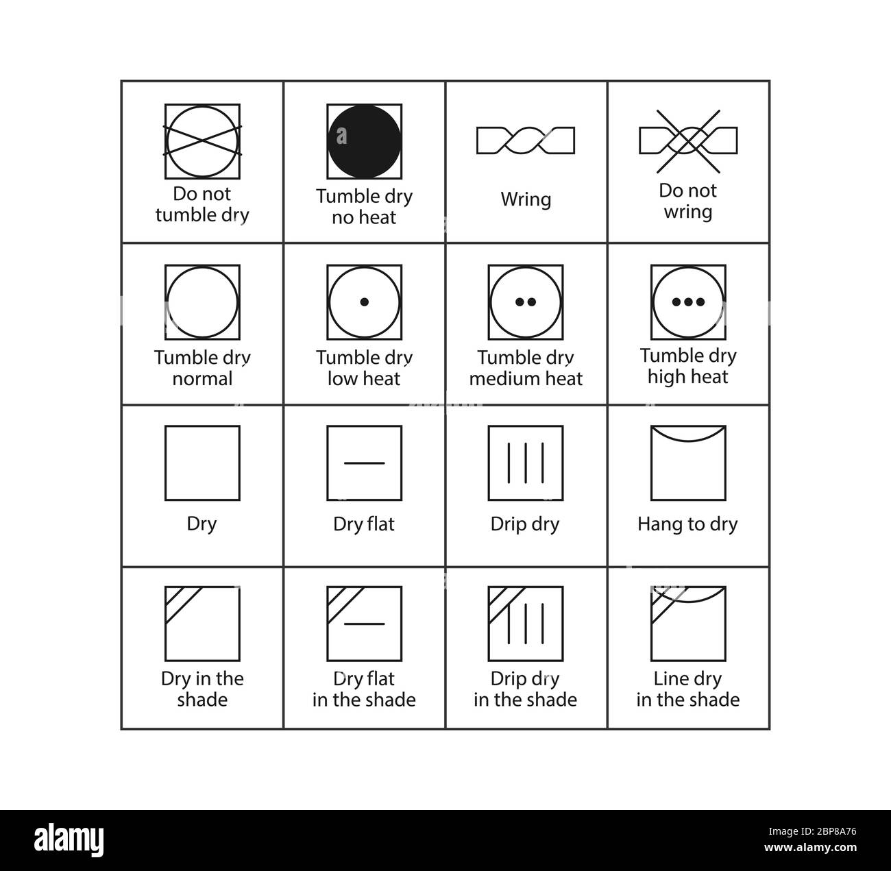 Tumble dry - Free signs icons